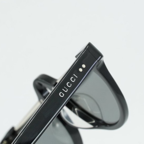 NEW GUCCI GG1368S 001 half SUNGLASSES with rhinestones and case - Picture 5 of 16